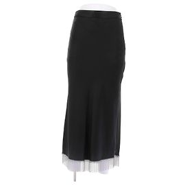 Falda maxi de seda negra Alexander Wang Negro