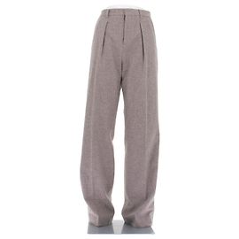 Céline Beige Wollhose Beige