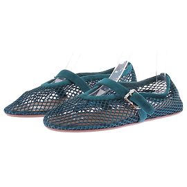 Alaïa Ballerine intrecciate blu canard Blu
