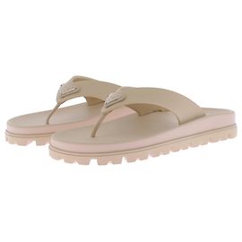 Sandales Prada beige en caoutchouc taille 39 Beige
