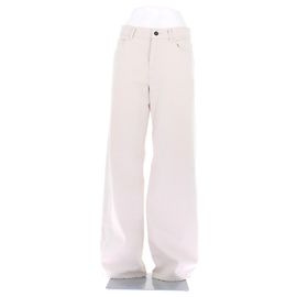 Jean blanc The Row en coton taille 26 Blanc