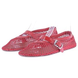 Alaïa Ballerine intrecciate rosse Rosso