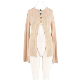 Autre Marque BAOBAB Beige Straight Cut Cardigan Top Beige