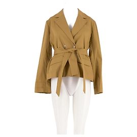 Bonpoint Blazer de algodón amarillo Amarillo