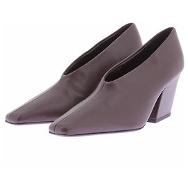 Autre Marque Escarpins en cuir marron Marron