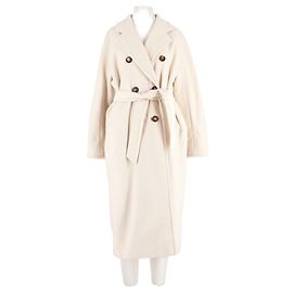 Max Mara Manteau en laine blanc White