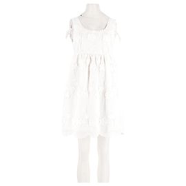 Autre Marque Robe en coton blanche White