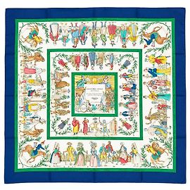 Hermès Pañuelo de seda Multicolour Costumes Multicolor
