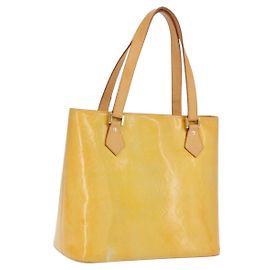 LOUIS VUITTON Monogram Vernis Houston Hand Bag Gris M91053 LV Autre