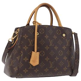 LOUIS VUITTON Monogram Montaigne BB Hand Bag 2way M41055 LV Otro