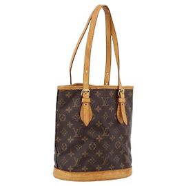 LOUIS VUITTON Monogram Bucket PM Shoulder Bag M42238 LV Other