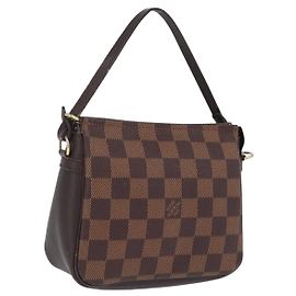 LOUIS VUITTON Damier Ebene Trousse Makeup Pouch N51982 LV Otro