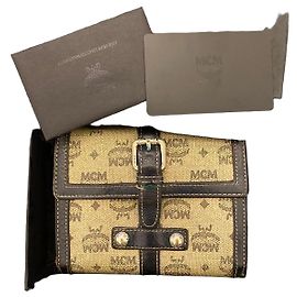 MCM Monogram Geldbörse Braun Schwarz