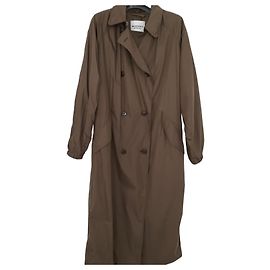 Isabel Marant Etoile Trenchcoat aus Baumwollmischgewebe, Braun Khaki