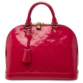 Louis Vuitton Red Monogram Vernis Alma PM Rouge