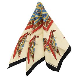 Hermès White Metamorphose D un Carre Seidentuch 45 Weiß Roh