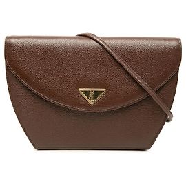 Autre Marque Bolsa crossbody Saint Laurent em couro castanho Marrom Castanho escuro