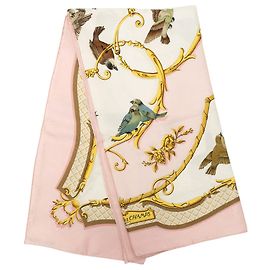 Hermès Pink La Cle des Champs Seidentuch 90 Pink Andere