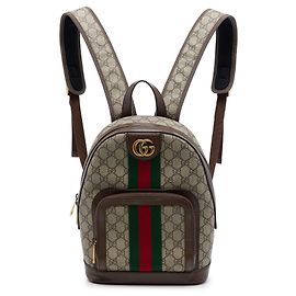Sac à dos Gucci Small GG Supreme Web Ophidia Beige Beige
