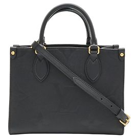 Bolso Louis Vuitton Monogram Empreinte OnTheGo PM Negro Monograma
