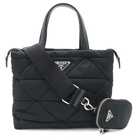 Bolso Tote Prada Small Padded Re-Nylon Negro