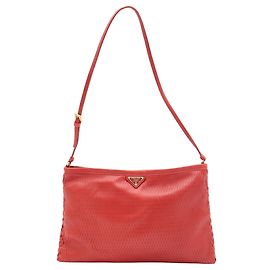 Prada Triangle Schultertasche Rot