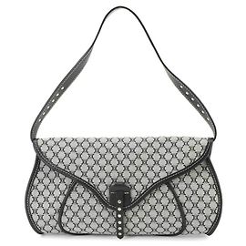 Céline Sac à main épaule Celine Macadam Marron Noir