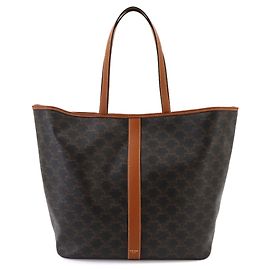 Céline Celine Triomphe Medium Cabas Tote Handtasche Braun Schwarz
