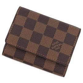 Louis Vuitton Business Card Holder in Damier Ebene Brown Damier ebene