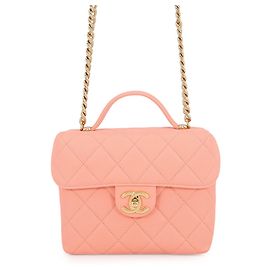 Chanel Matelassé Salmon Pink Handbag Pink