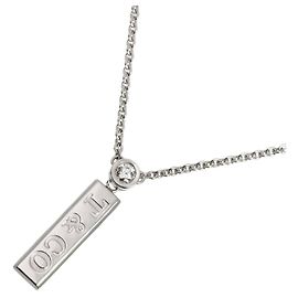 Autre Marque Tiffany & Co. Bar Drop Diamond Halskette Golden