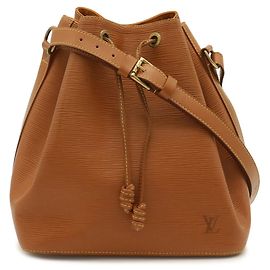 Sac à épaule Louis Vuitton Epi Petit Noé Doré