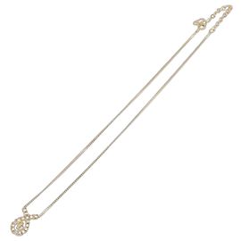 Christian Dior CD Long Metal with Beads Doré