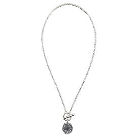 Hermès Collar con colgante Hermes Amulettes Ex-Libris en plata 925 Plata