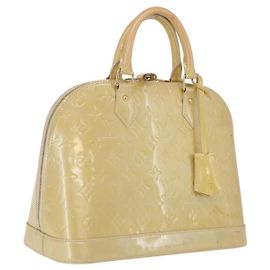 Louis Vuitton Alma Monogram Vernis PM Beige