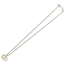 Christian Dior CD Pendant Metal Golden