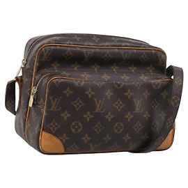 Louis Vuitton Nil Shoulder Bag Monogram Canvas Brown