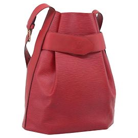 Louis Vuitton Vintage Sac d'Epaule Epi Leather PM Rouge