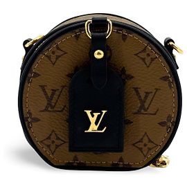 Louis Vuitton Mini Boite Chapeau Reverse Monogram Canvas Marrone