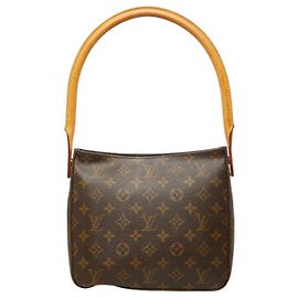 Borsa a spalla Louis Vuitton Looping MM M51146 Marrone