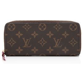 Louis Vuitton Monogram Canvas Clemence Wallet Brown