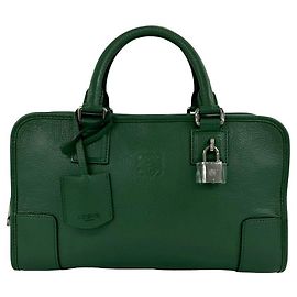 Loewe Amazona 28 Handtasche aus Leder Grün