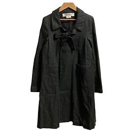 Comme des Garcons Comme des Garcons Leinenmantel Schwarz