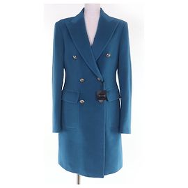 Autre Marque TAGLIATORE Cashmere Blend Coat Blue