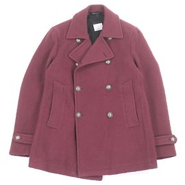 Autre Marque TAGLIATORE MONACO Virgin Wool Polyamide Double Breasted Coat Brown