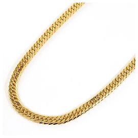Autre Marque Au750 6-Sided Double Curb Necklace Golden