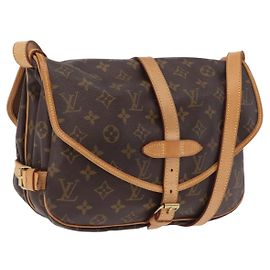LOUIS VUITTON Monogram Saumur 30 Shoulder Bag M42256 LV Otro