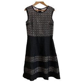 Autre Marque Vestido de renda recortada M-PremierBLACK Preto