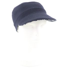 Christian Dior Casquette Oblique Wool Cap Bleu Bleu Marine