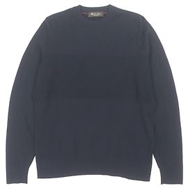 Pull en laine Loro Piana Bleu Bleu Marine